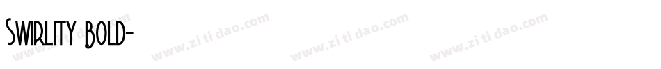 Swirlity Bold字体转换